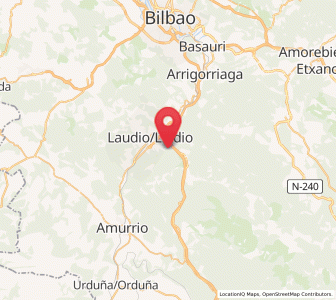 Map of Aiazatza, Basque Country