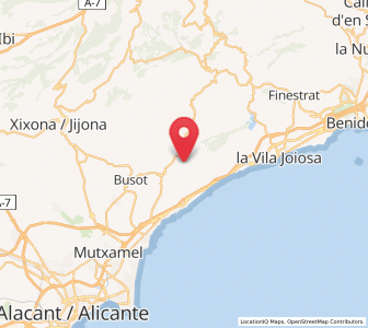 Map of Aigües, Valencia