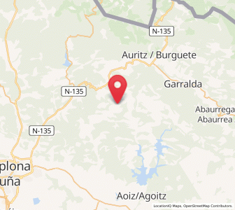 Map of Aintzioa, Navarre