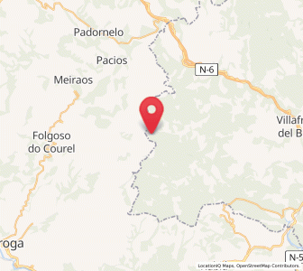 Map of Albaredos, Castille and León