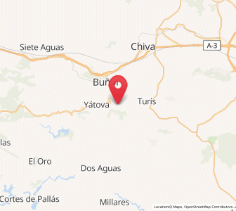 Map of Alborache, Valencia