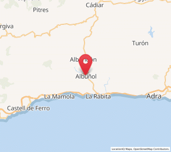 Map of Albuñol, Andalusia