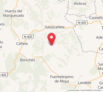 Map of Alcalá de la Vega, Castille-La Mancha