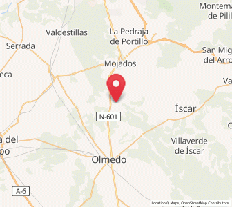 Map of Alcazarén, Castille and León