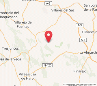 Map of Alconchel de la Estrella, Castille-La Mancha