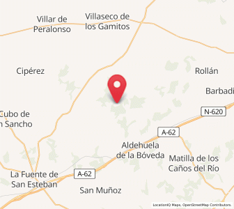 Map of Alcornocal, Castille and León