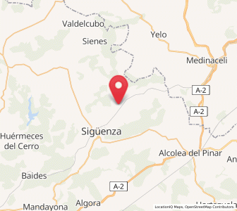Map of Alcuneza, Castille-La Mancha