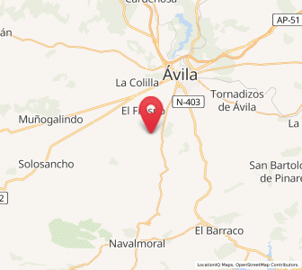Map of Aldea del Rey Niño, Castille and León