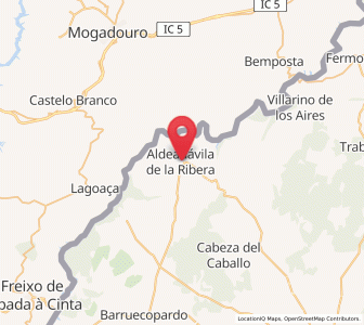Map of Aldeadávila de la Ribera, Castille and León