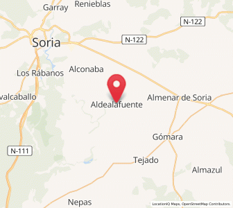 Map of Aldealafuente, Castille and León