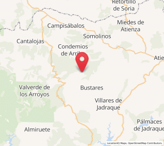 Map of Aldeanueva de Atienza, Castille-La Mancha