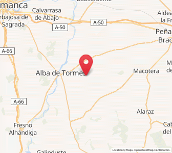 Map of Aldeaseca de Alba, Castille and León