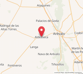 Map of Aldeaseca, Castille and León