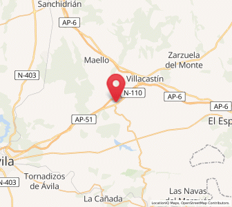 Map of Aldeavieja, Castille and León