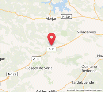 Map of Aldehuela de Calatañazor, Castille and León
