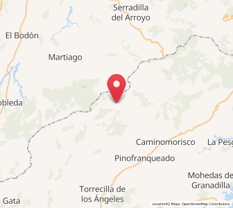 Map of Aldehuela, Extremadura