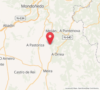 Map of Aldurfe, Galicia