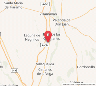Map of Algadefe, Castille and León