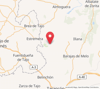 Map of Algarga, Castille-La Mancha