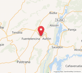Map of Alhóndiga, Castille-La Mancha