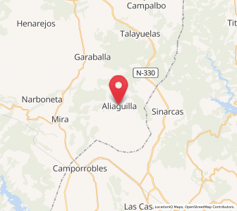 Map of Aliaguilla, Castille-La Mancha
