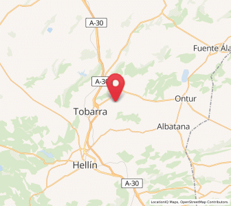 Map of Aljube, Castille-La Mancha