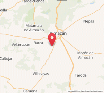 Map of Almántiga, Castille and León
