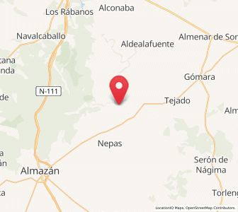 Map of Almarail, Castille and León