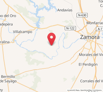 Map of Almaraz de Duero, Castille and León