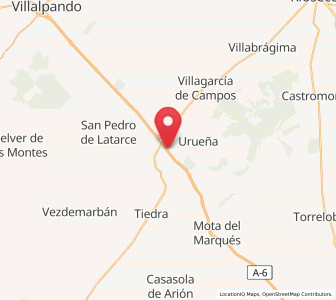 Map of Almaraz de la Mota, Castille and León