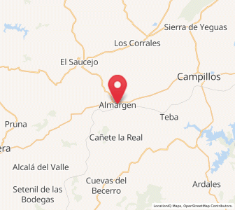 Map of Almargen, Andalusia