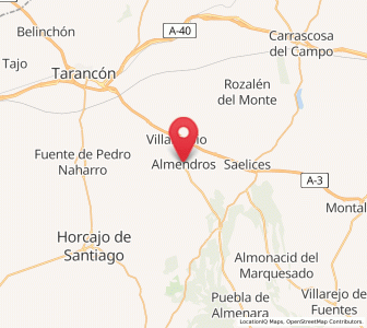 Map of Almendros, Castille-La Mancha