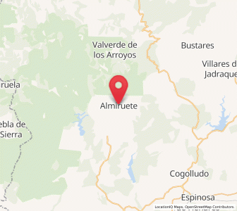 Map of Almiruete, Castille-La Mancha