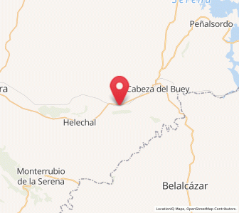 Map of Almorchón, Extremadura