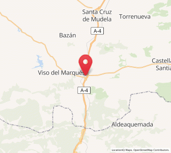 Map of Almuradiel, Castille-La Mancha