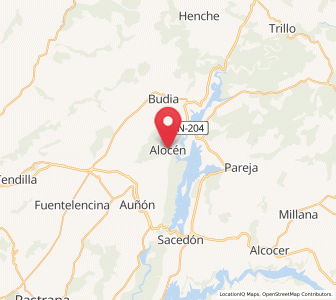 Map of Alocén, Castille-La Mancha