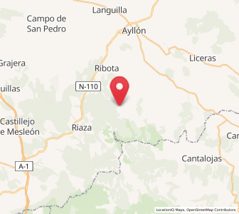 Map of Alquité, Castille and León