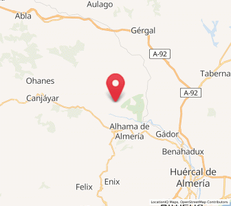 Map of Alsodux, Andalusia