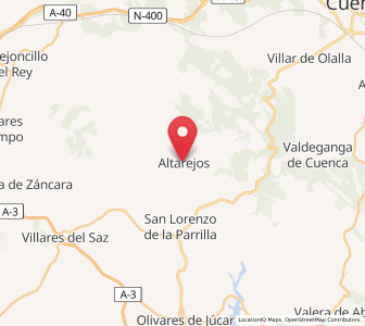Map of Altarejos, Castille-La Mancha