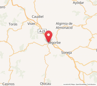Map of Altura, Valencia