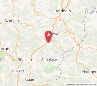 Map of Altzoazpi, Basque Country