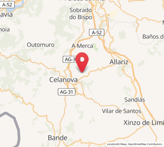 Map of Alvarín, Galicia
