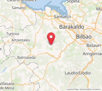 Map of Amabizkar, Basque Country