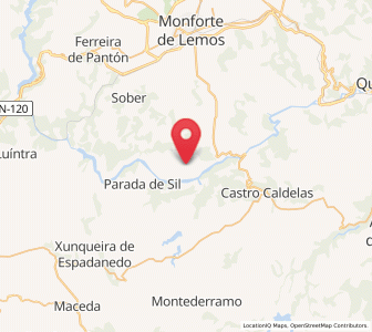 Map of Amandi, Galicia