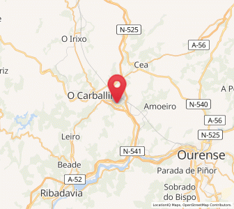 Map of Amarante, Galicia