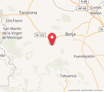 Map of Ambel, Aragon