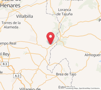 Map of Ambite, Madrid
