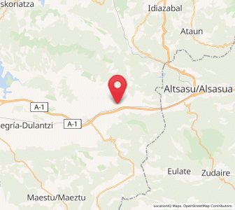 Map of Ametzaga Asparrena, Basque Country