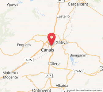 Map of Anahuir, Valencia