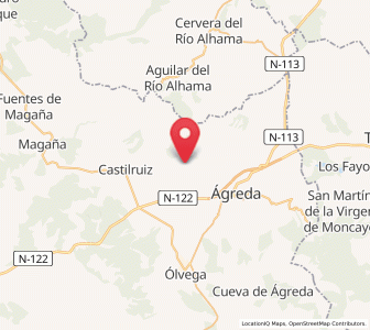 Map of Añavieja, Castille and León